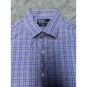 Vintage Ralph Lauren Regent Shirt Men's‎ 17.5 XL Hong Kong Single Stitch 80's